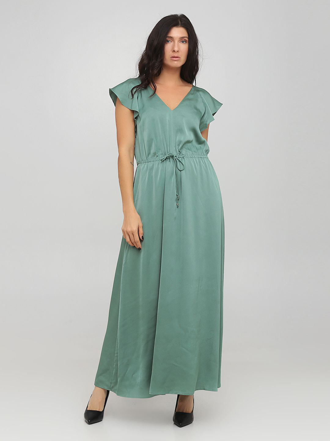 

Платье H&M 0766435  Серое с зеленым, Платье H&M 0766435 38 Серое с зеленым