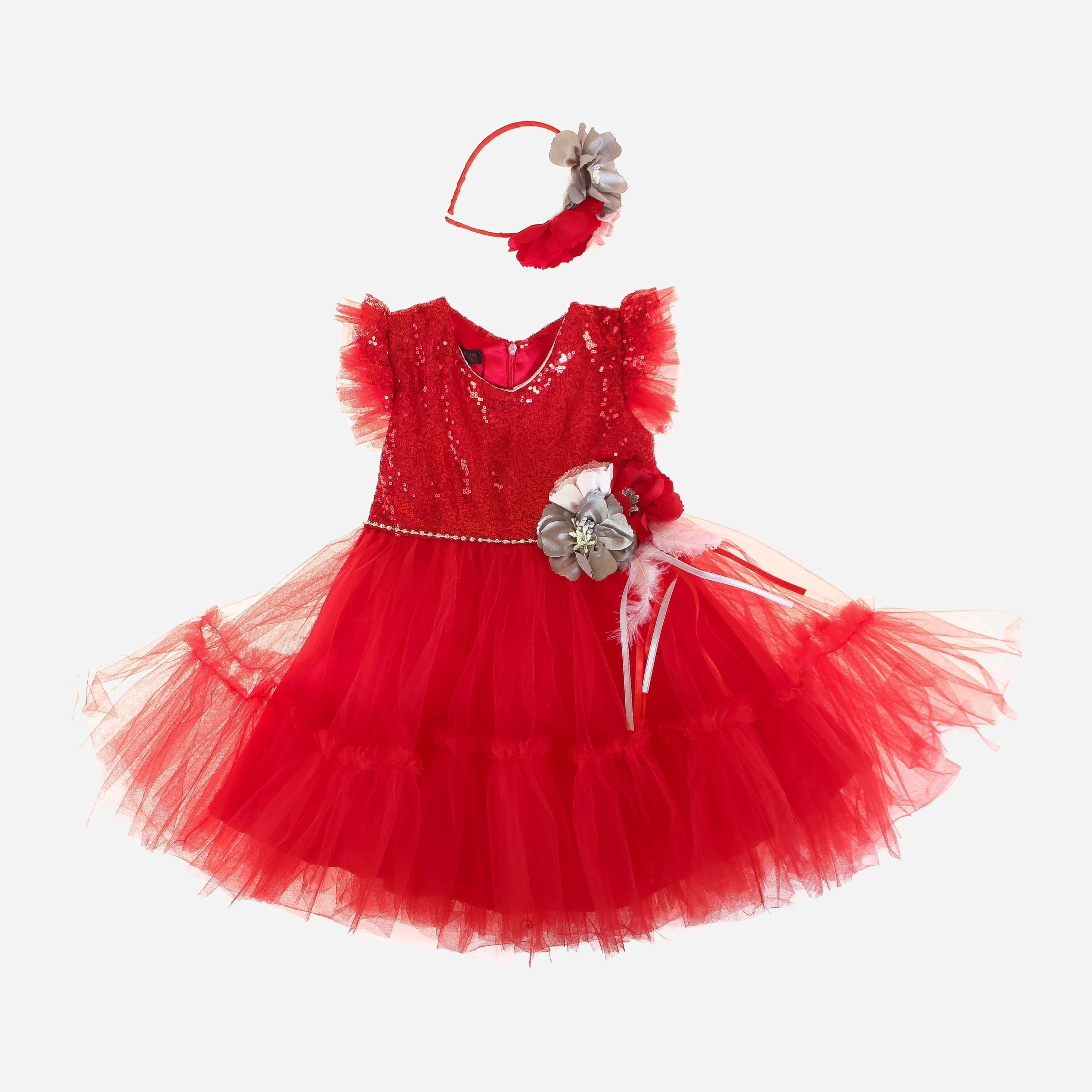 

Платье + обруч Camellia 0502 122 см Красные