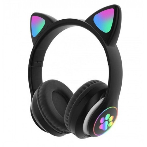 

Беспроводные Bluetooth наушники CAT STN-28 Гарнитура с микрофоном FM радио + AUX, подсветка (Черный)