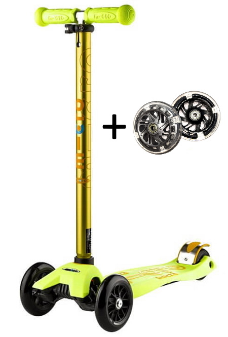 

Самокат Maxi Micro Deluxe Yellow + LED (MMD 024 + LED)