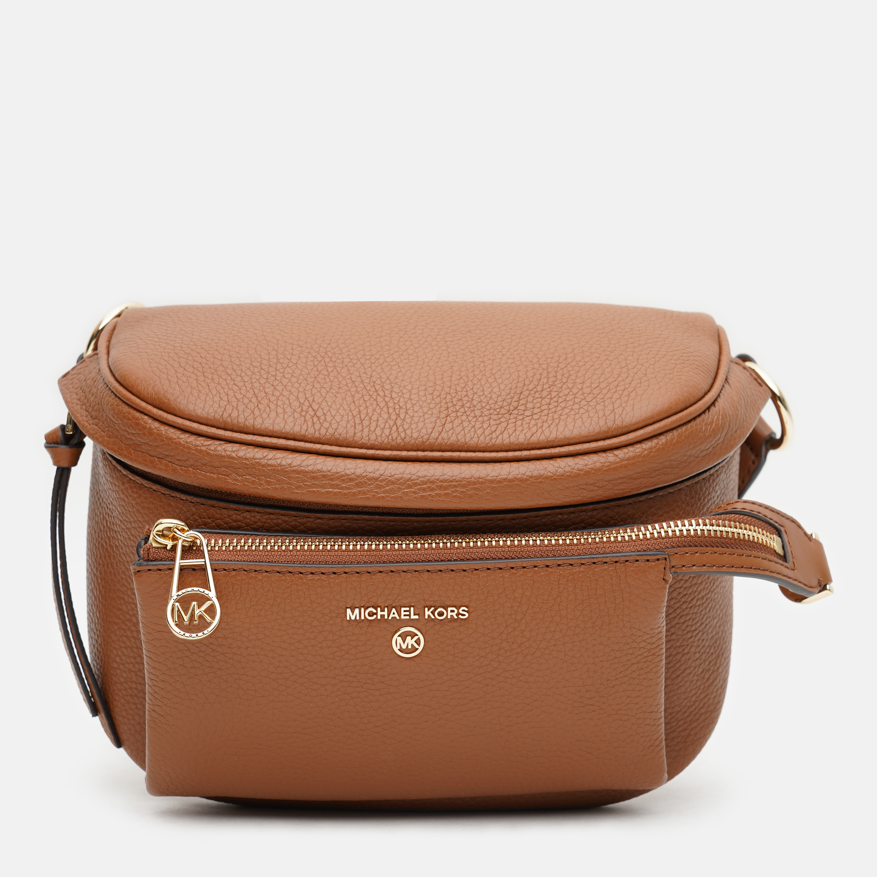 

Женская поясная сумка кожаная Michael Kors Slater 30T0G04M6L-230 Luggage
