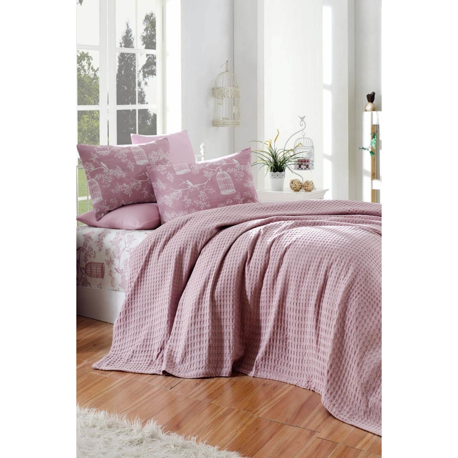 

Современный комплект постельного белья Paint Pike Eponj Home Евро Лиловый