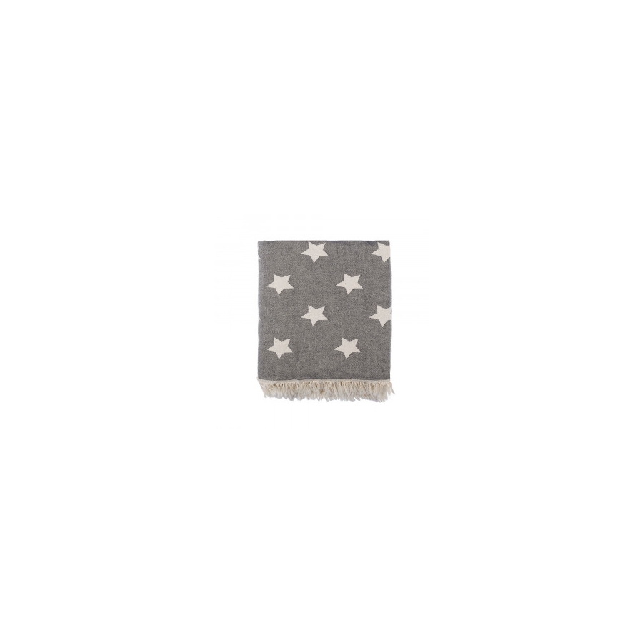 

Современный плед микроплюш Star Throw Barine 130х170 см Черный