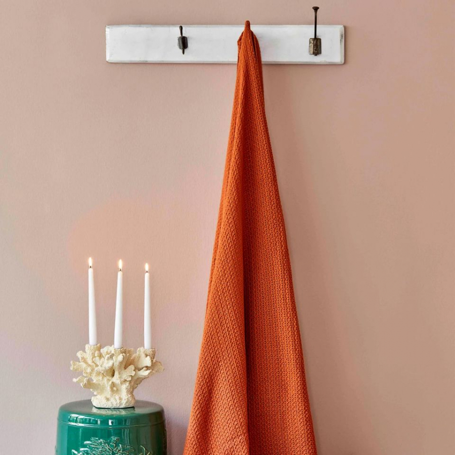

Современный плед Back To Basic Karaca Home 160х220 см Кирпичный