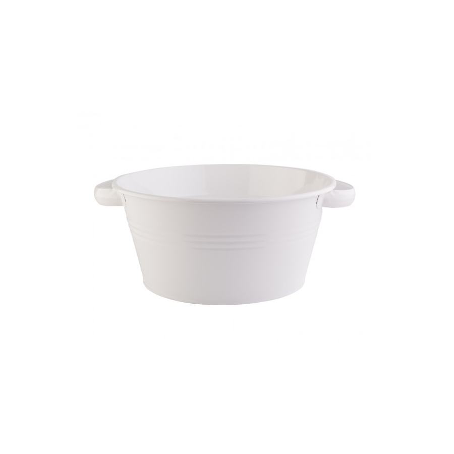 

Ваза декоративная Metal Tub Barine 30х25х15 см Белый