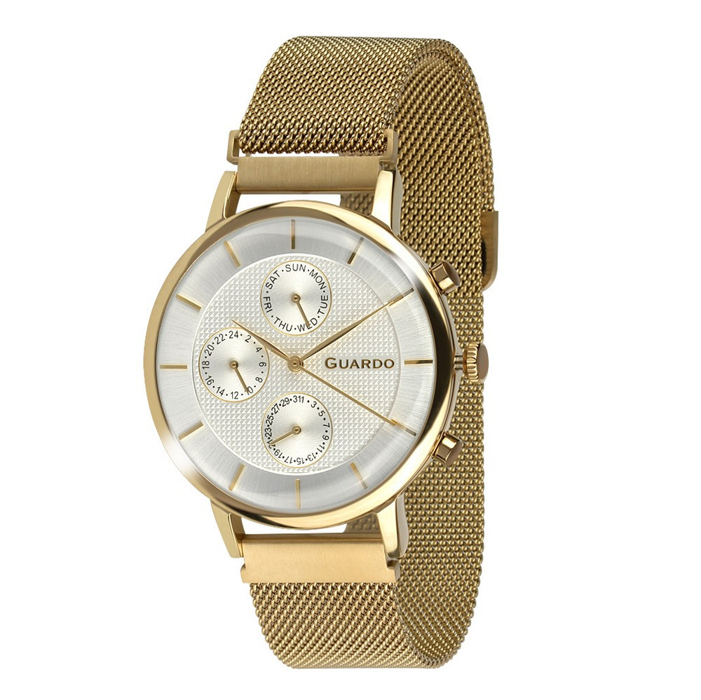 

Часы наручные Guardo 012015-5 Gold-White