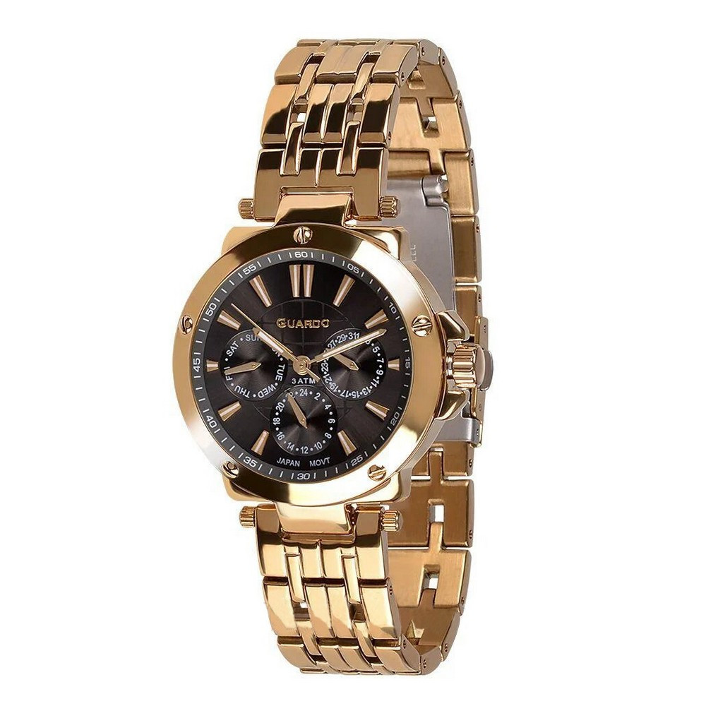 

Часы наручные Guardo 11463-2 Gold-Brown