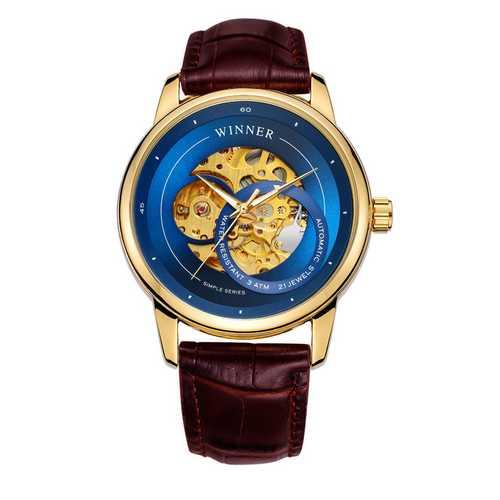 

Часы наручные Winner Gold-Blue-Beige