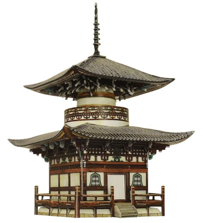 

Сборная модель из картона Умная бумага Пагода Хонпо-дзи