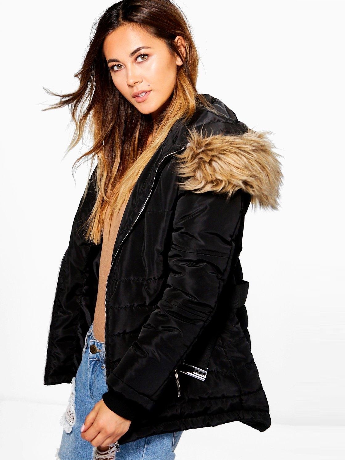 

Стеганная куртка на молнии Boohoo EA01426  Черный, Стеганная куртка на молнии Boohoo EA01426 XL Черный
