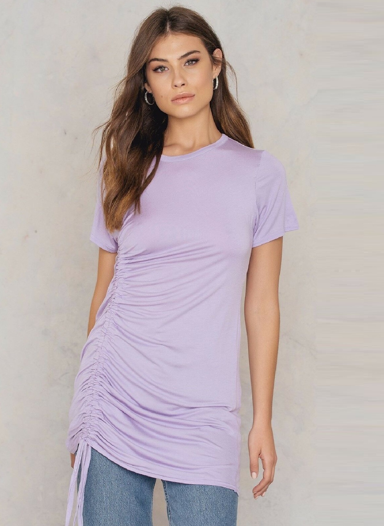 

Платье туника Boohoo 15060000722213  лиловый, Платье туника Boohoo 15060000722213 XS лиловый