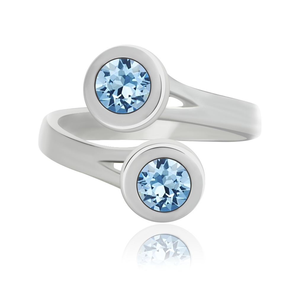 

Безразмерное кольцо KOBI Tora с камнями Swarovski модели 7770-2307-12-32