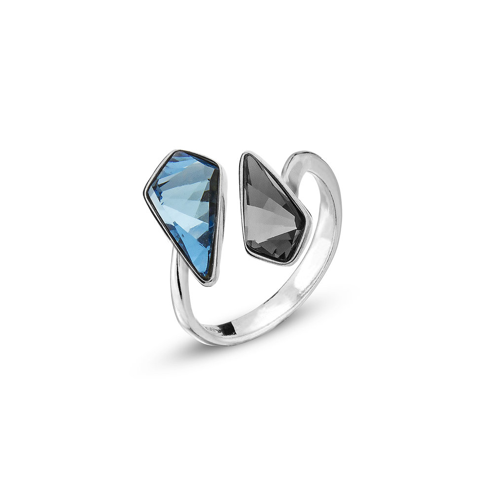

Серебряное кольцо SPARK Kite со Swarovski модели P4731AQSN