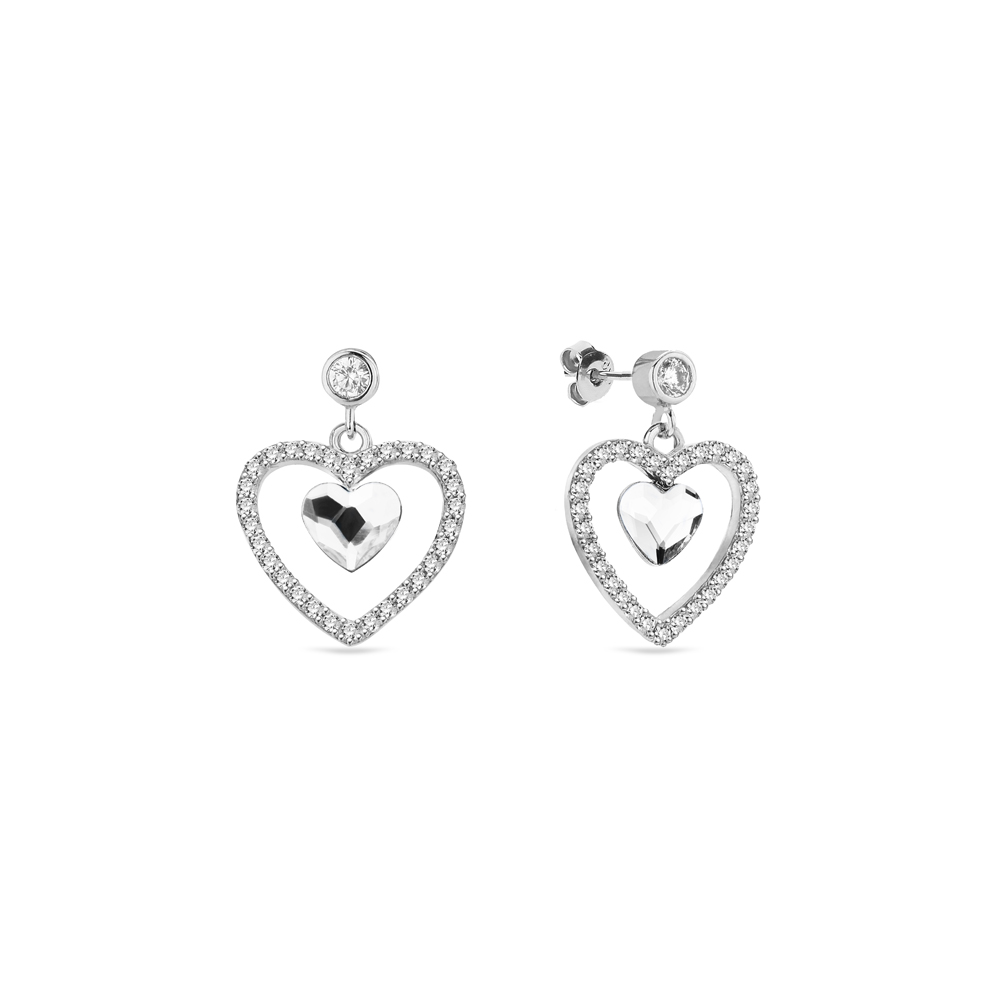 

Серебряные серьги SPARK Amour со Swarovski модели KCC28086C