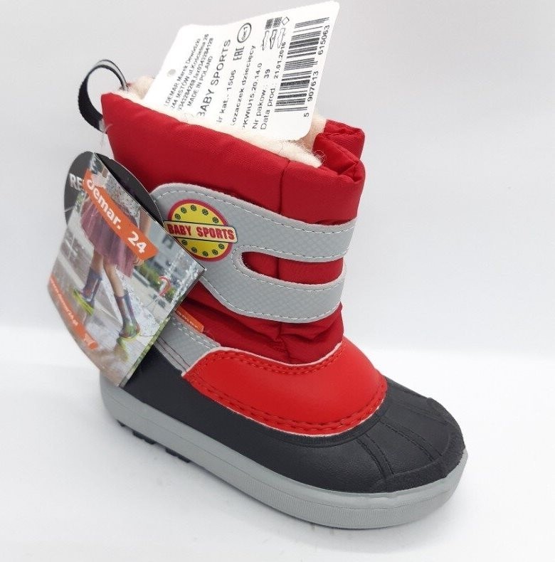 

Зимние сапожки Demar Baby Sports красные 24/25 р 16,5 см ZD-0170