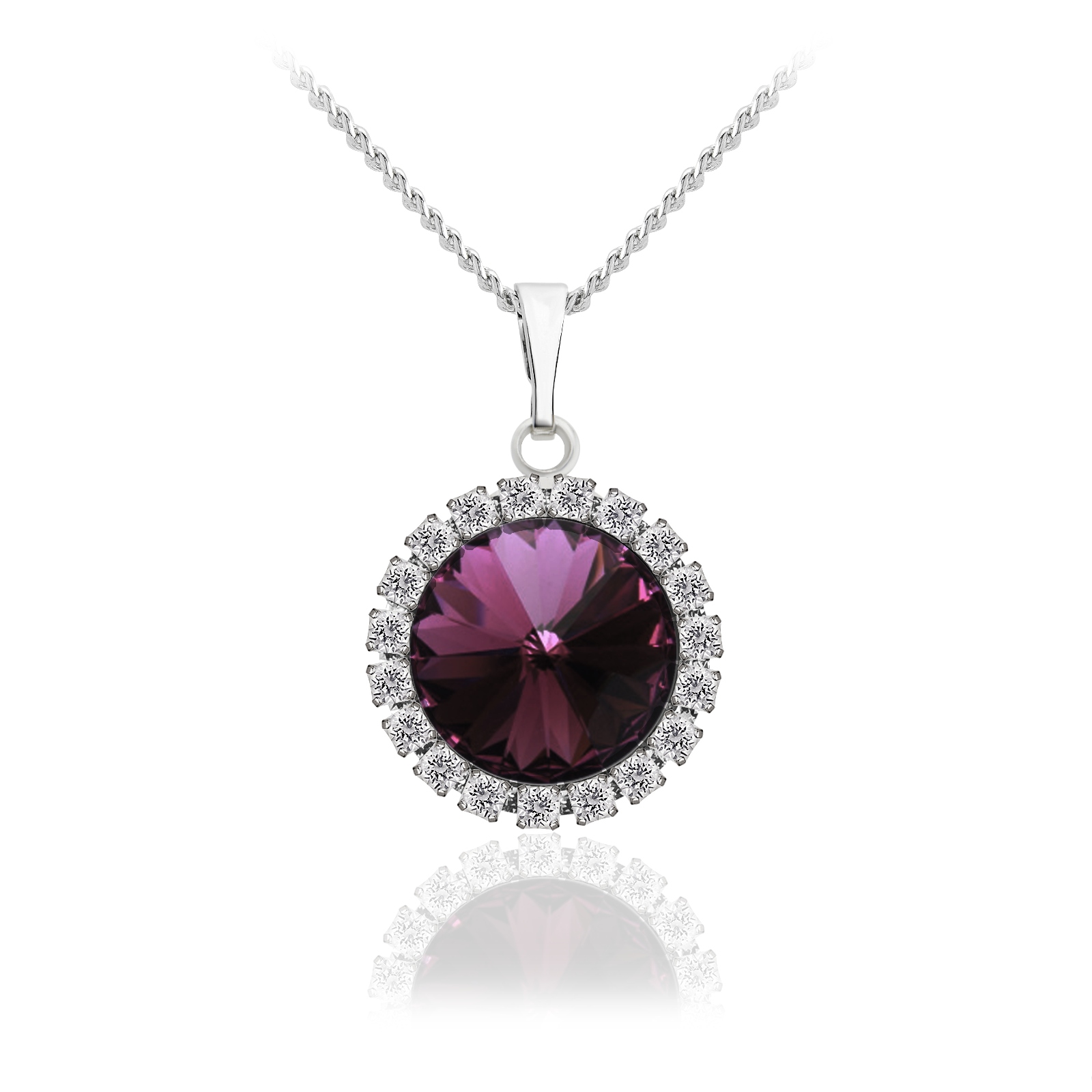 

Подвес c цепочкой KOBI RIVOLI-STRASS Ø 16 мм со Swarovski модели 7430-3090-11-32