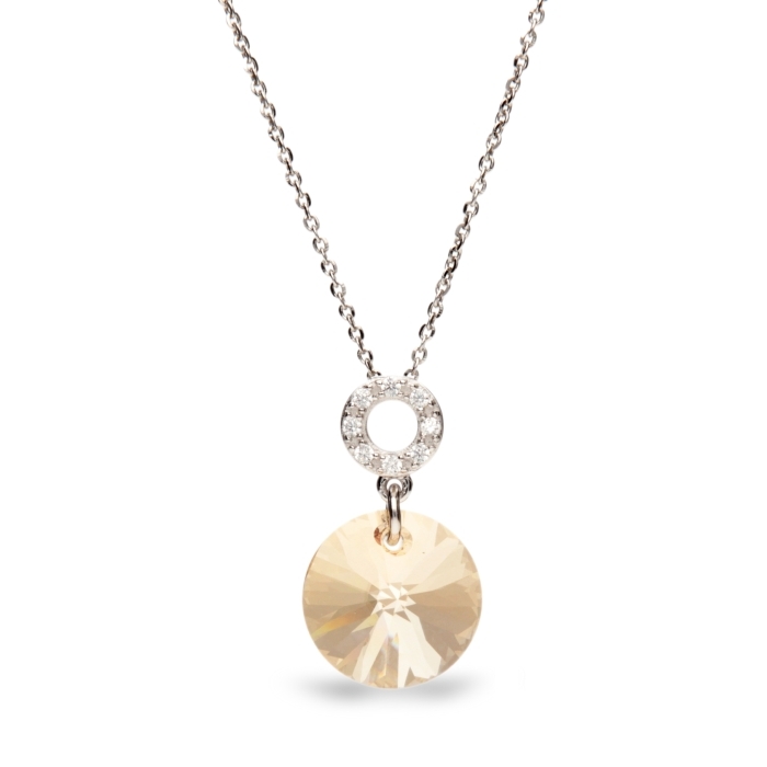 

Серебряный кулон c цепочкой SPARK Xilion Disc со Swarovski модели NC642812GS