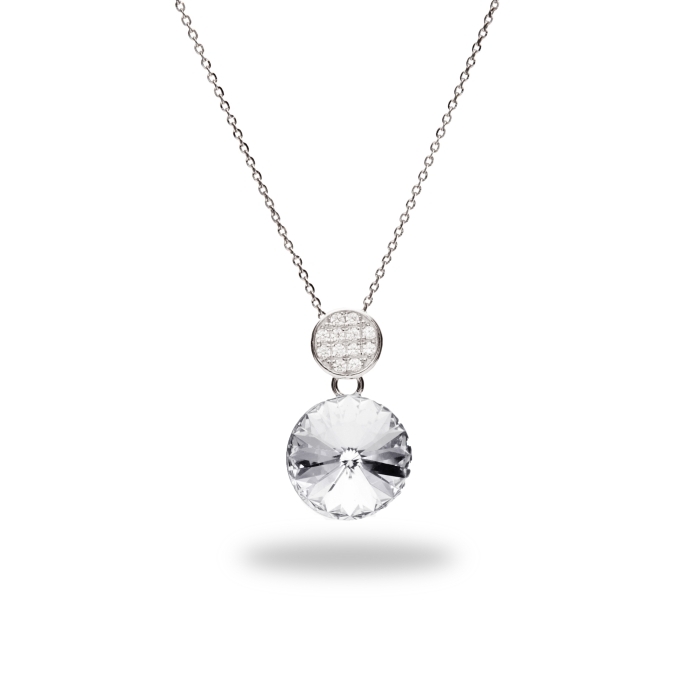 

Серебряный кулон c цепочкой SPARK Candito со Swarovski модели NC112212C