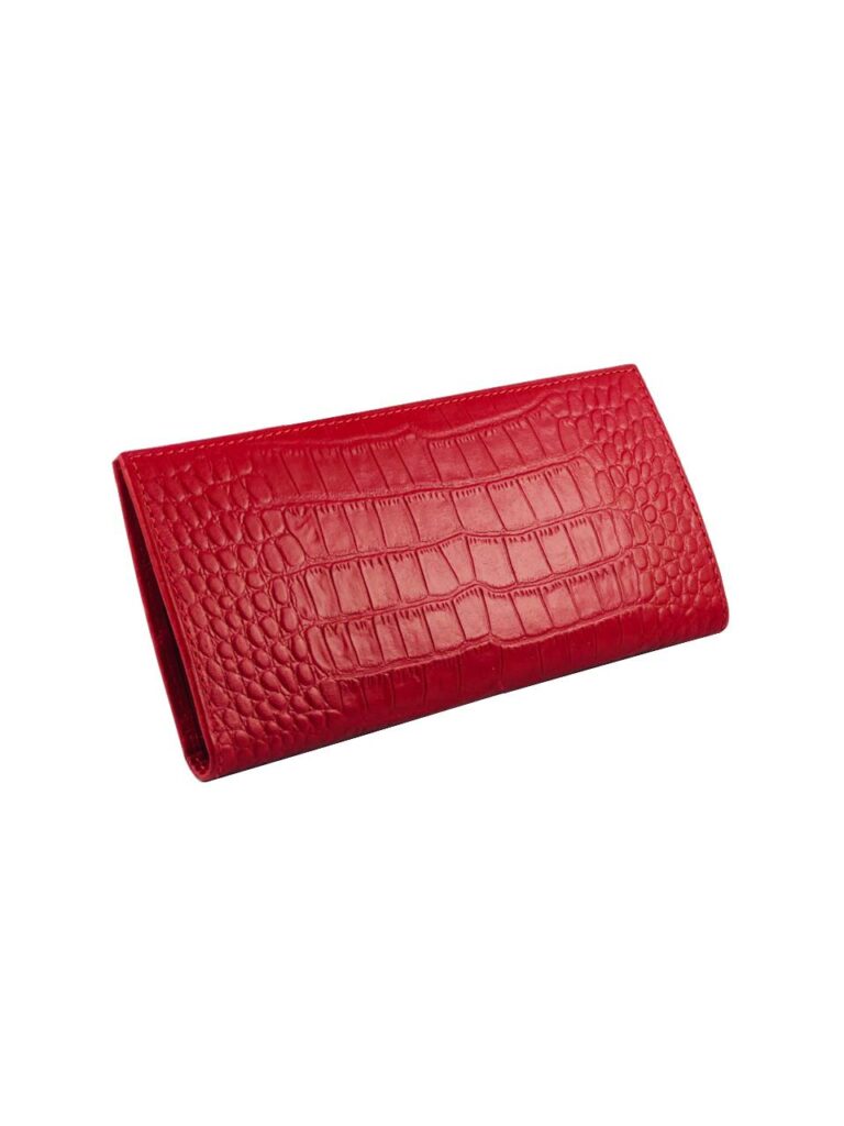 

Кошелек DeKOL Vogue-8860 красный крокодил