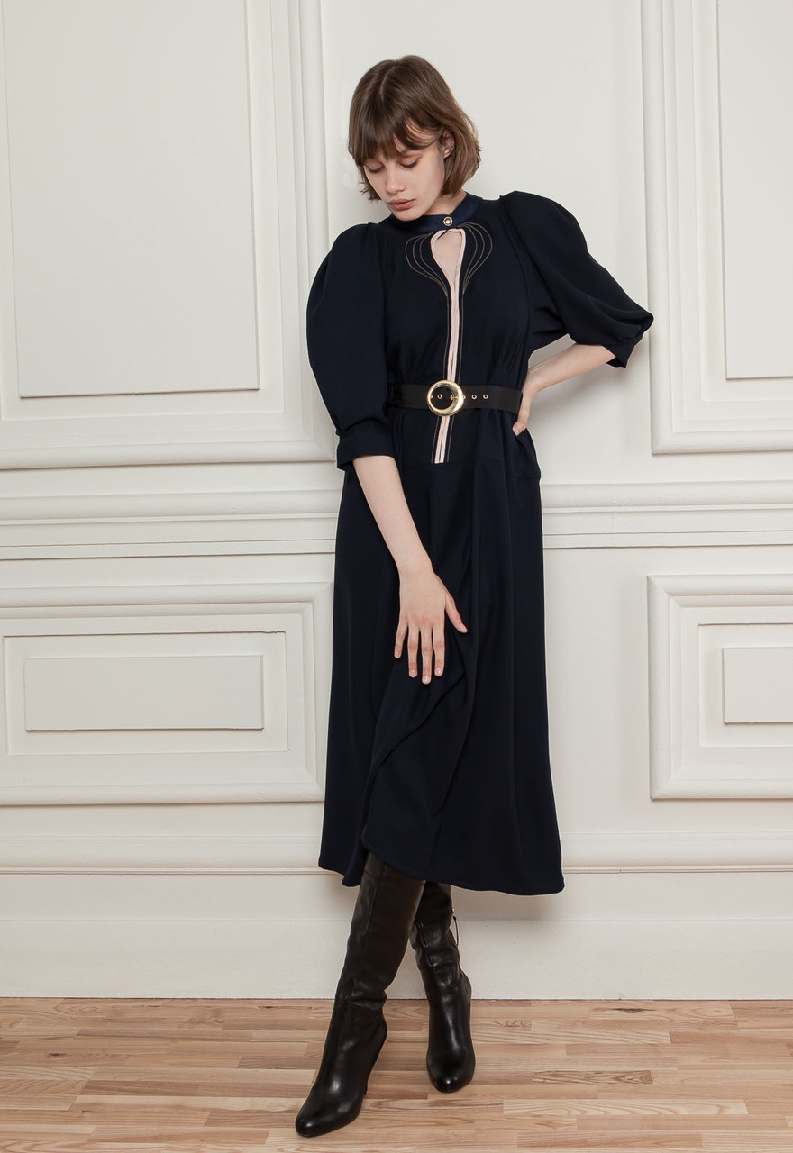 

Платье Dolcedonna Ирма / темно-синее СК-21249, Платье Dolcedonna Ирма 46/48 темно-синее СК-21249