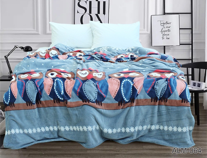 

Плед на кровать велсофт TAG Tekstil ALM064 200x220 PledVL-141e