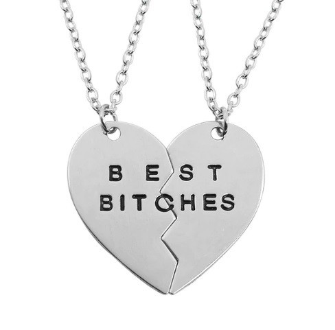 

Кулоны для друзей - best bitches Silver BF 45 см