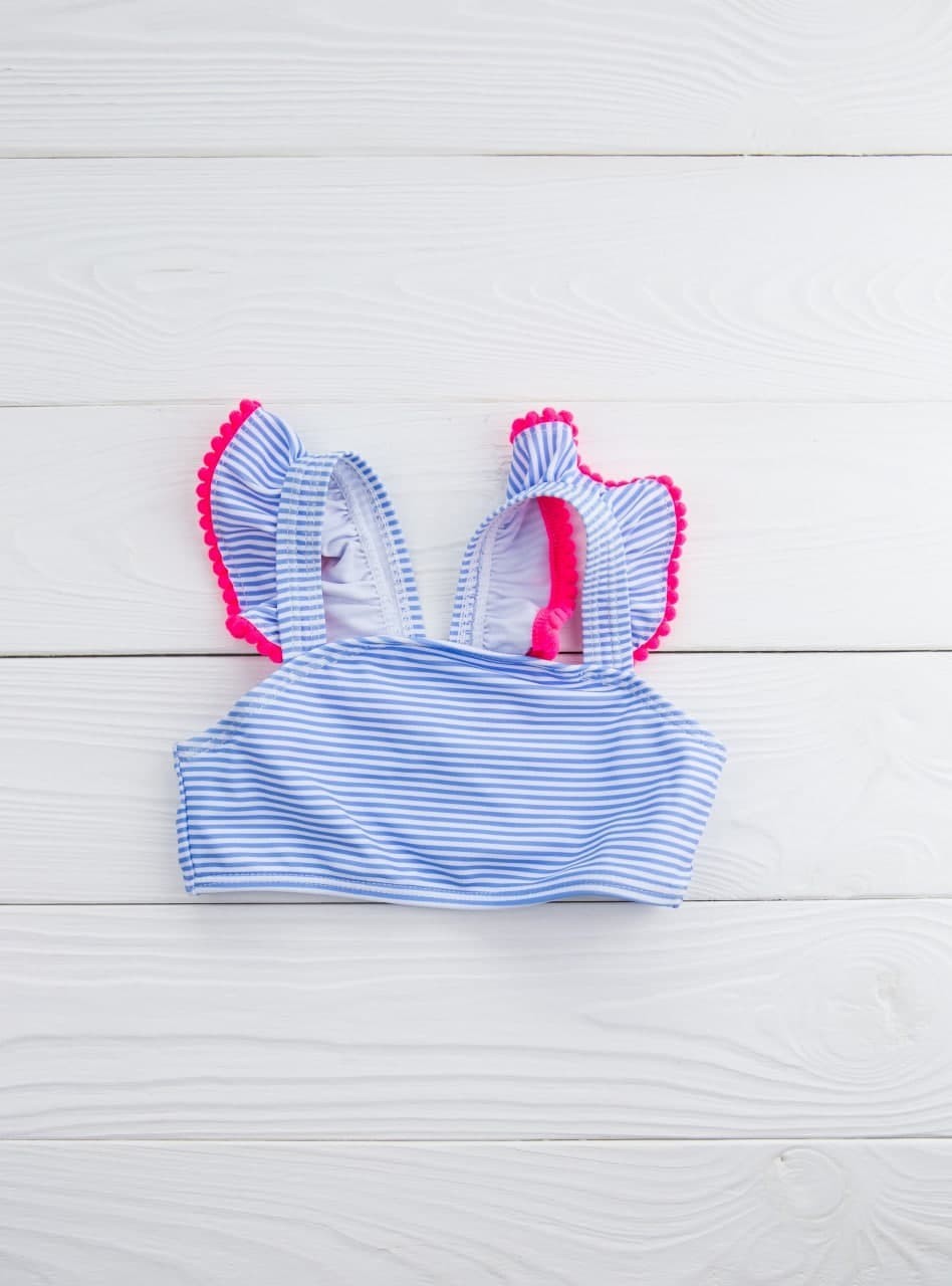 

Купальный топ Primark 92 см голубой в полоску 6522000010160