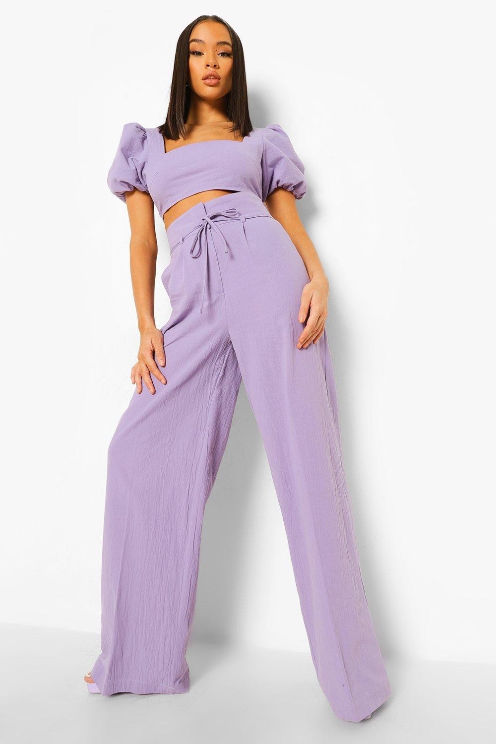

Брюки Boohoo 42 сиреневый 5059184695326
