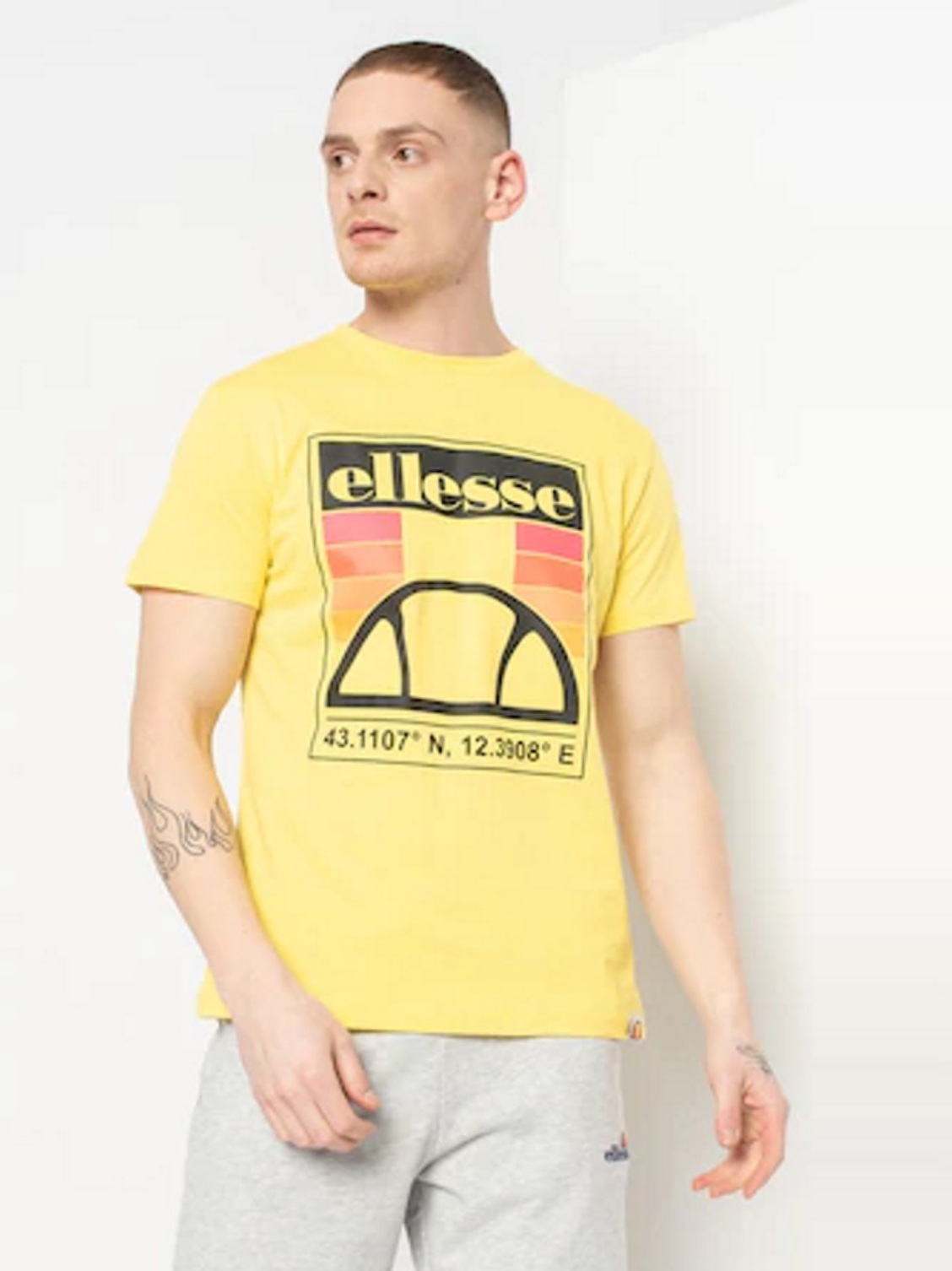 

Футболка с принтом Ellesse ela211m809-04  Желтый, Футболка с принтом Ellesse ela211m809-04 L Желтый
