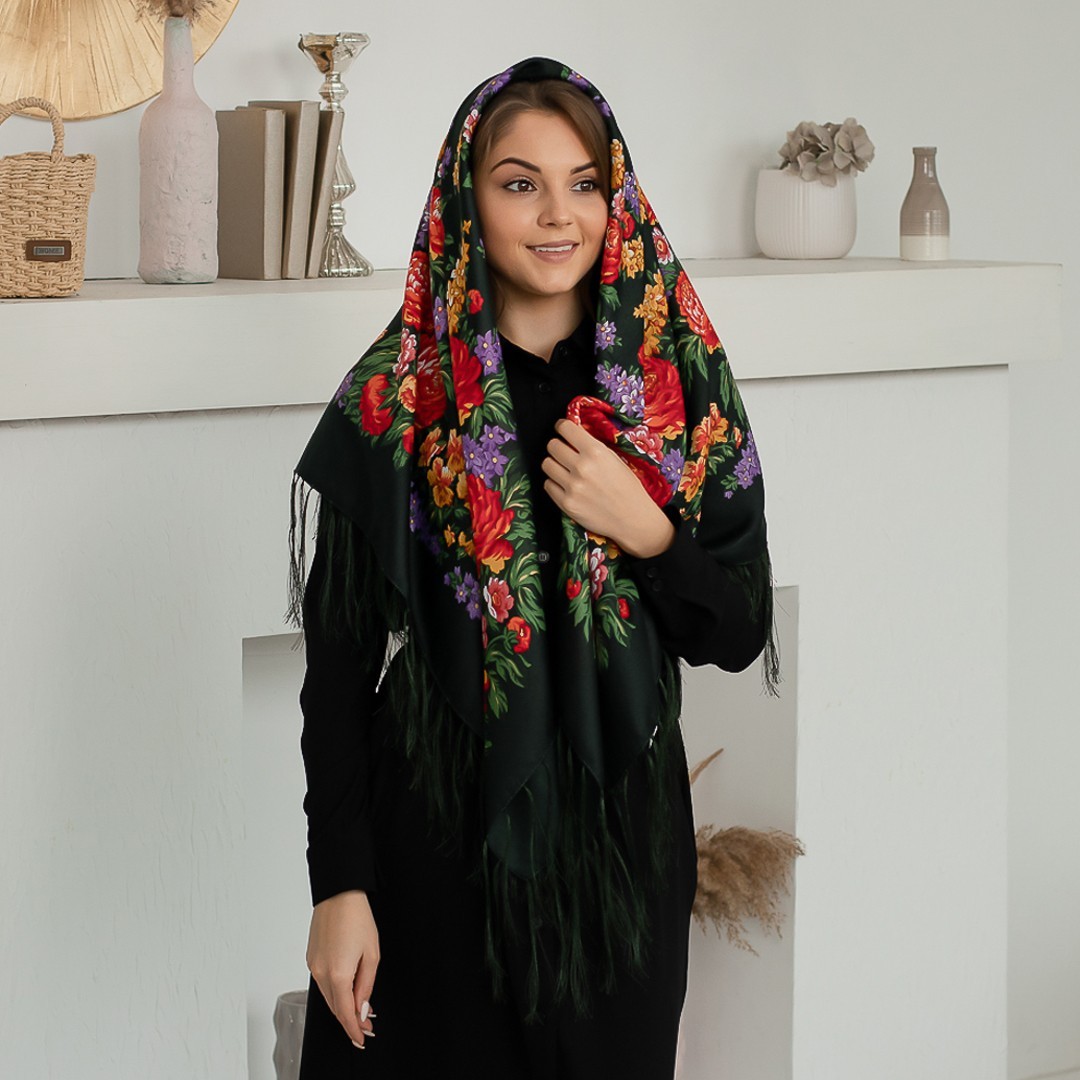 

Зелена шерстяна хустина Слова любові 1350,4