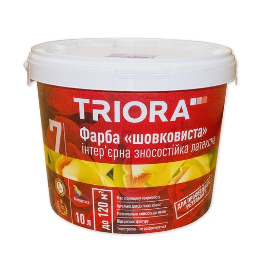 

Краска износостойкая латексная TRIORA 7 10 л 11003622