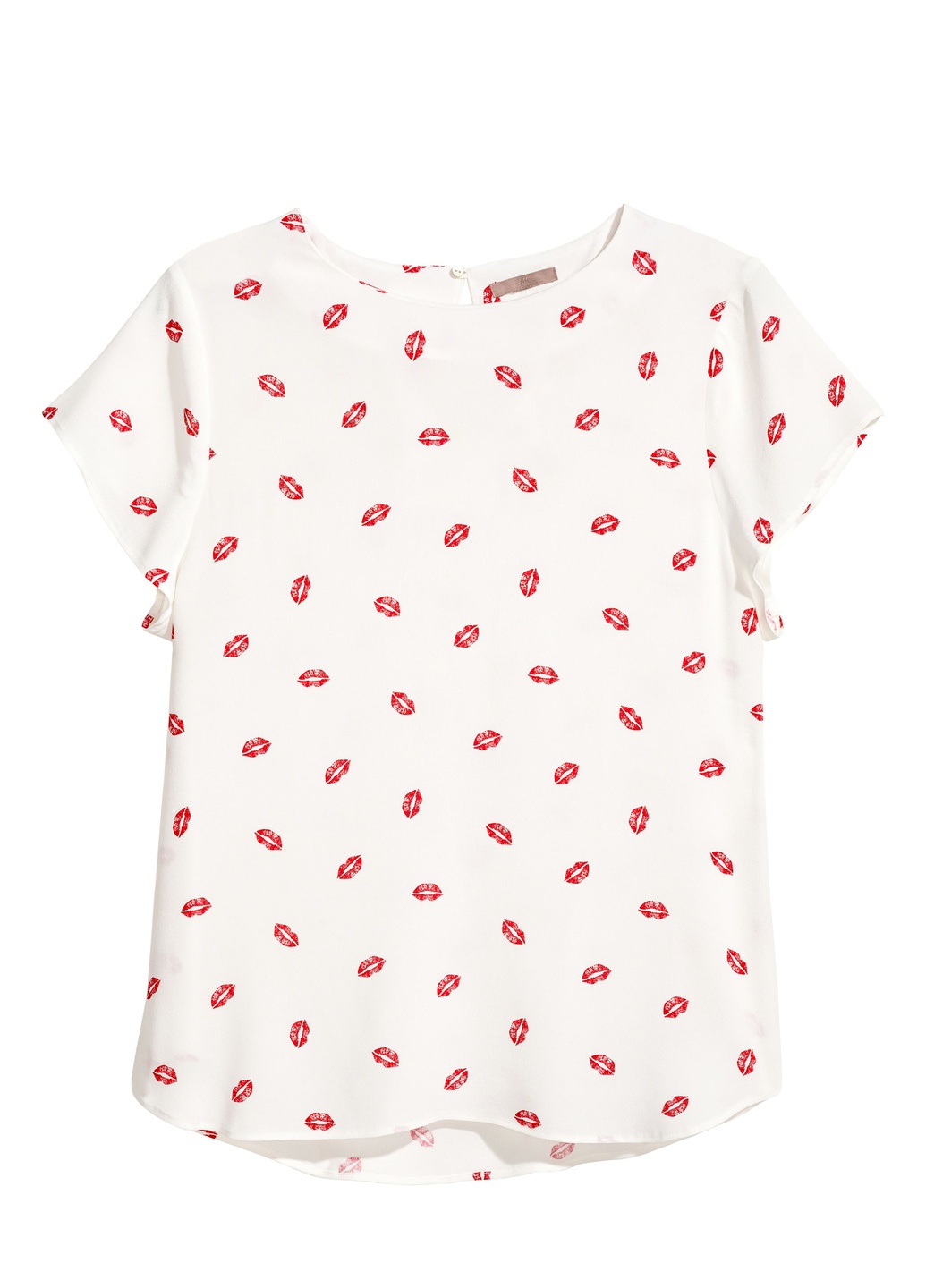 

Блузка H&M 48 Белый 0455335_губы_01