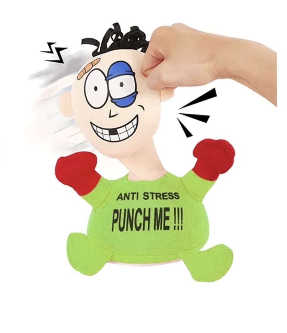 

Мягкая игрушка-антистресс PUNCH ME «Ударь меня» зелёная