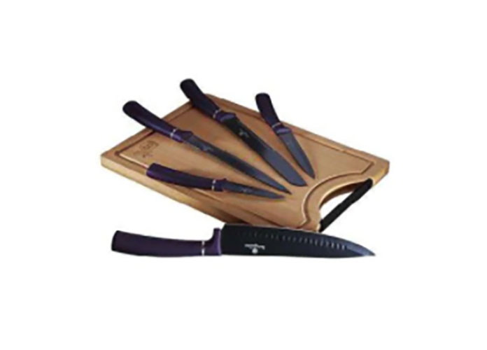 

Набор ножей 6 пр. с доской Berlinger Haus Purple Eclipse Collection BH-2683