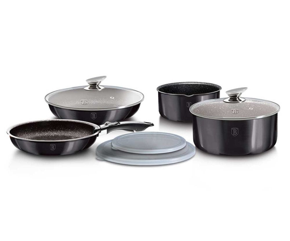 

Набор посуды 9 пр. Berlinger Haus Metallic Line Carbon Pro Edition BH-6918