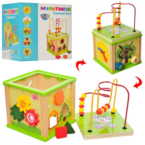 

Деревянная игрушка Лабиринт 5в1 ББ MD-0995