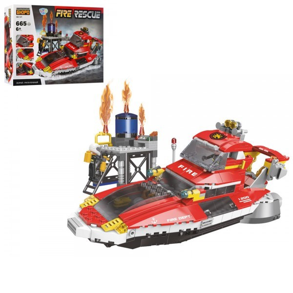 

Конструктор Limo Toy Пожарный катер KB-147 665 деталей