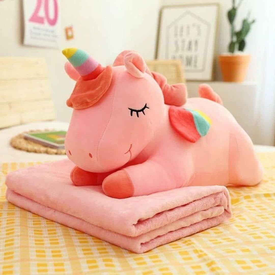 

Плед-игрушка 3в1 Malloory Home Единорог AAC-50441 145х110 см розовая