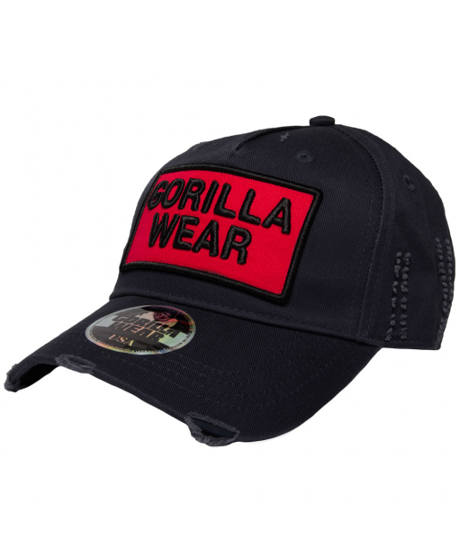 

Бейсболка Gorilla Wear Harrison Cap  Черно-красная, Бейсболка Gorilla Wear Harrison Cap one size Черно-красная