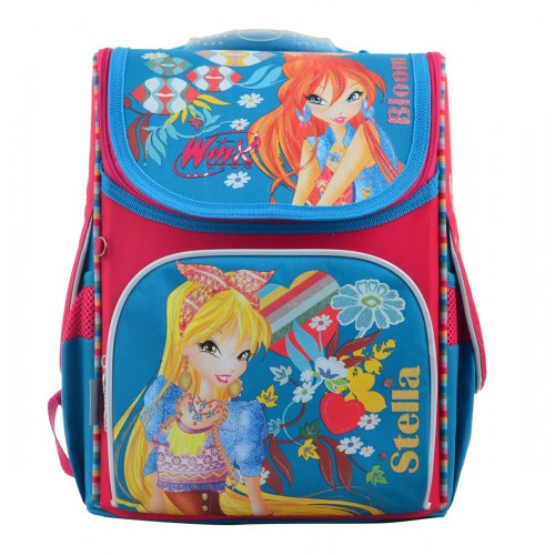 

Рюкзак школьный каркасный 1 Вересня H-11 Winx mint 34x26x14 см синий (555188)