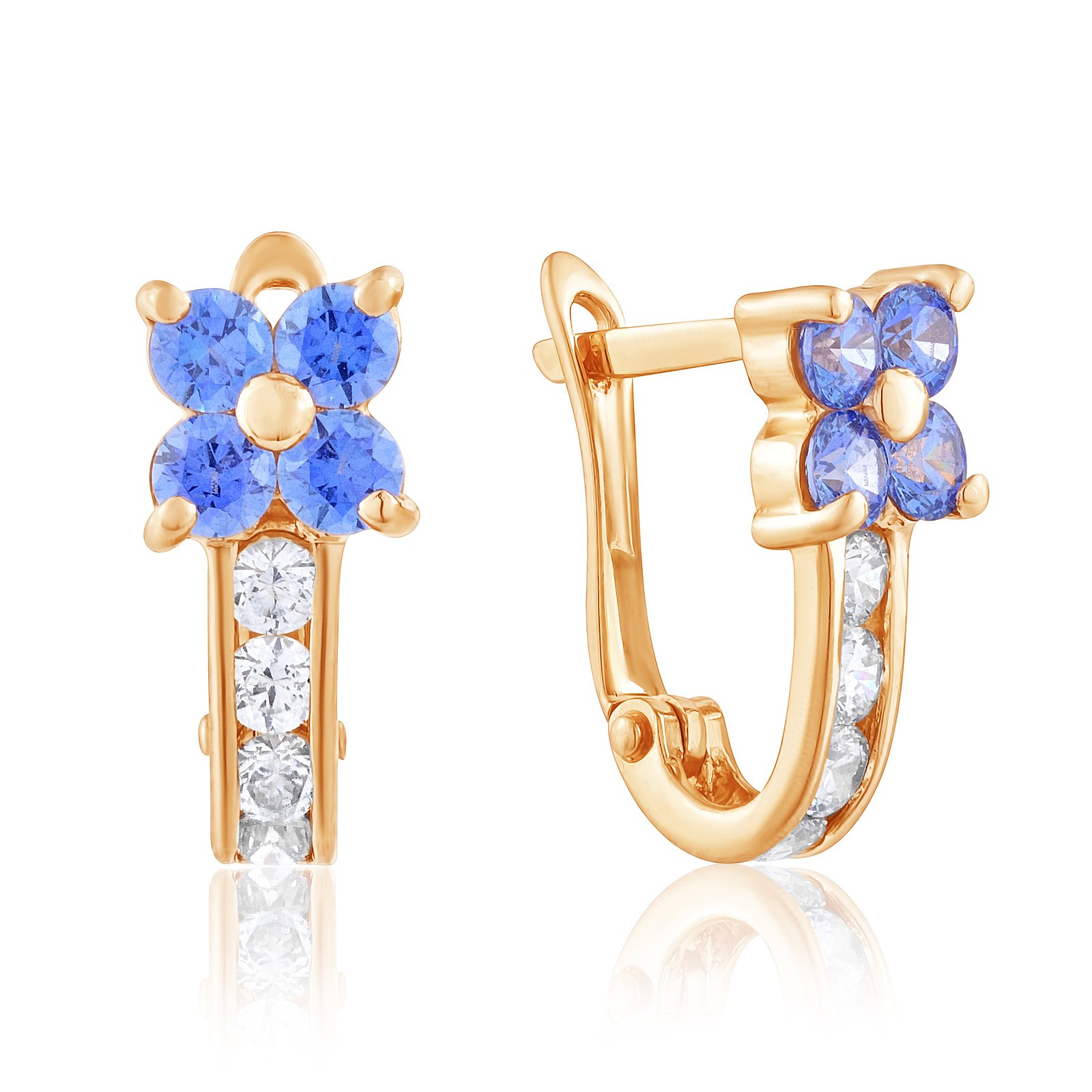 

Серьги из красного золота с Swarovski Zirconia 1641403
