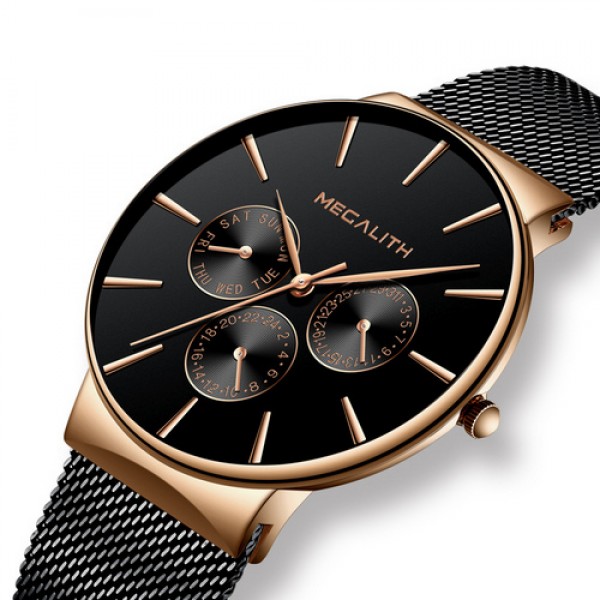 

Наручные часы Megalith 0047M-6 N Black-Gold