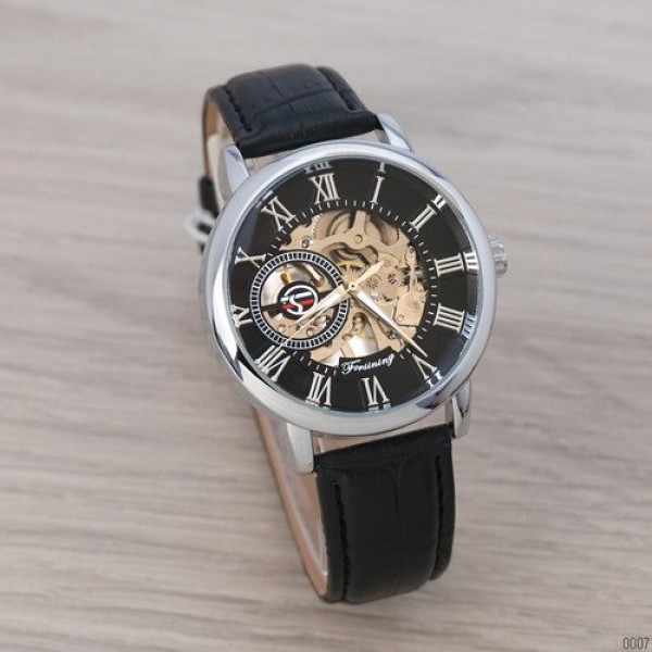 

Мужские часы наручные Forsining 8099 N Black-Silver-Black