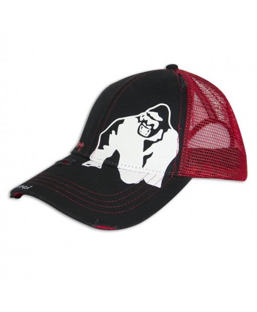 

Бейсболка Gorilla Wear Trucker Cap  Черно-красная, Бейсболка Gorilla Wear Trucker Cap one size Черно-красная