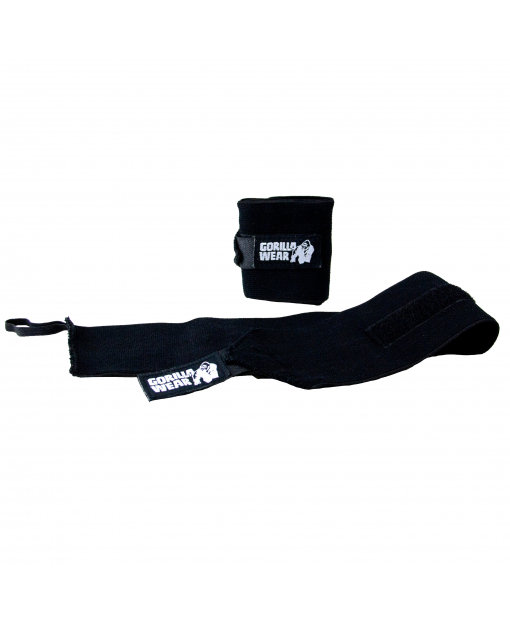 

Кистевые бинты Gorilla Wear Wrist Wraps BASIC one size Черные (9910690100)