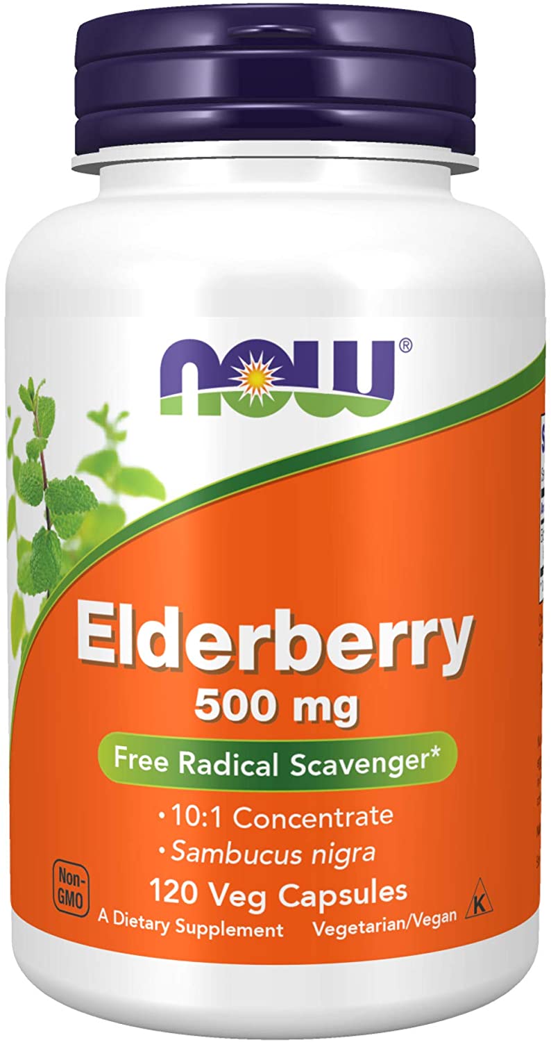 

Now Foods Elderberry 500 mg 120 капсул (4384303903)