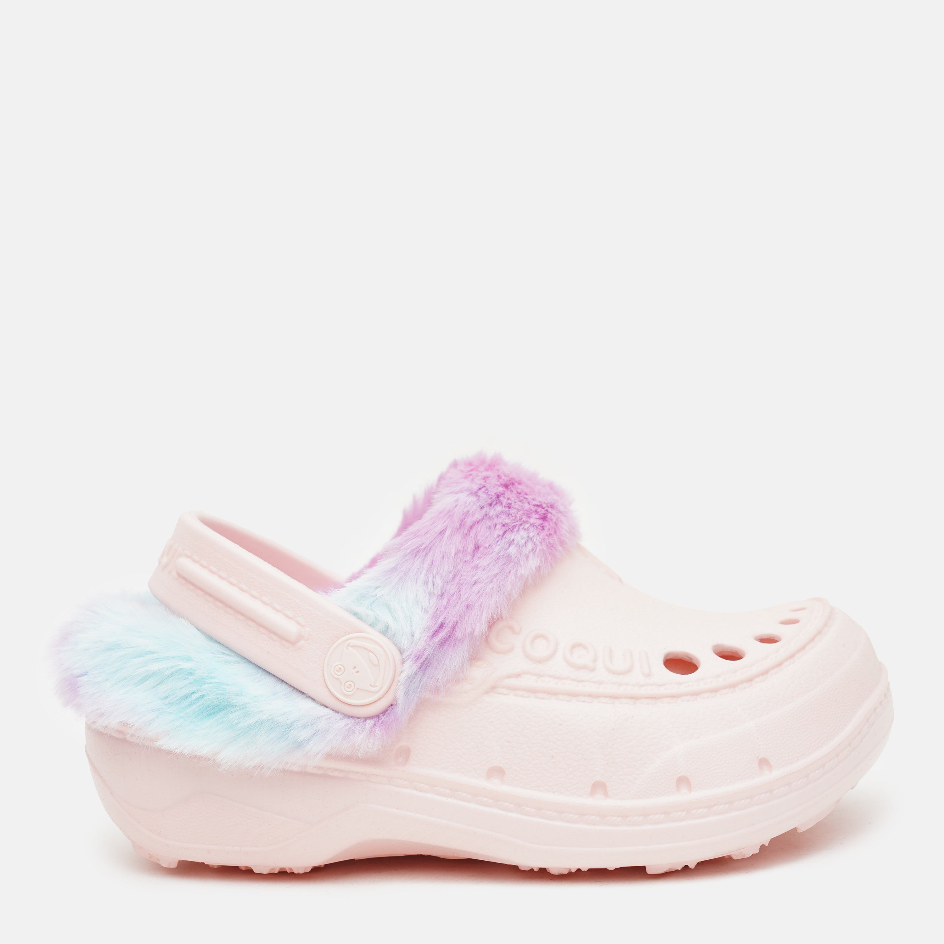 

Кроксы с мехом Coqui Husky 9751 34/35 Candy pink/Rainbow
