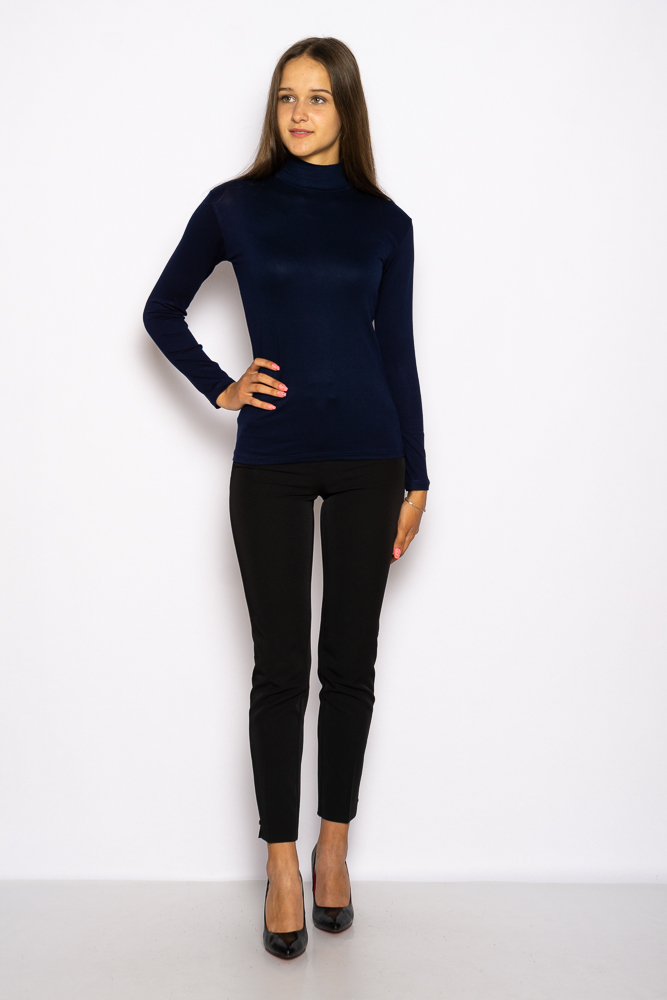 

Гольф женский однотонный Time of Style 620f009 - Темно-синий, Гольф женский однотонный Time of Style 620f009 S-M Темно-синий