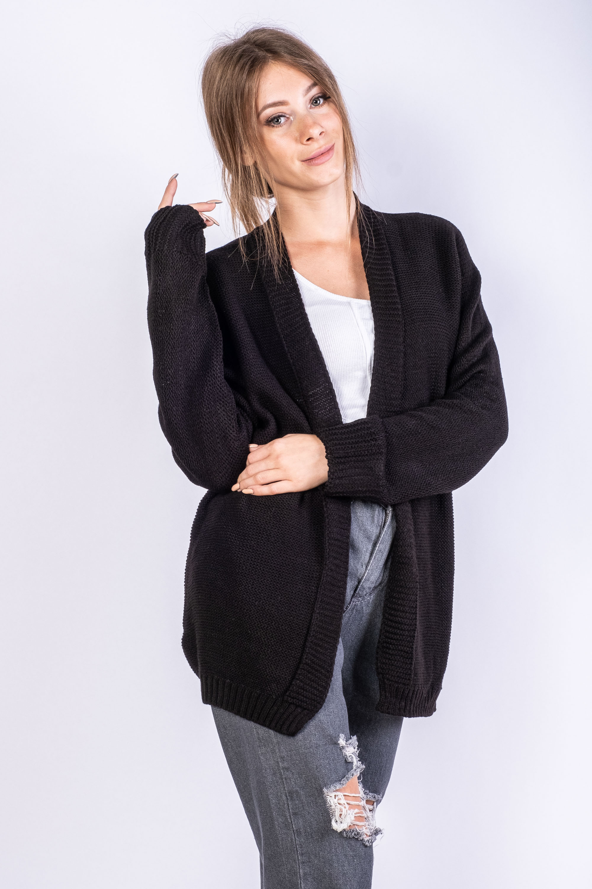 

Кардиган женский Time of Style 647F006  Черный, Кардиган женский Time of Style 647F006 One size Черный