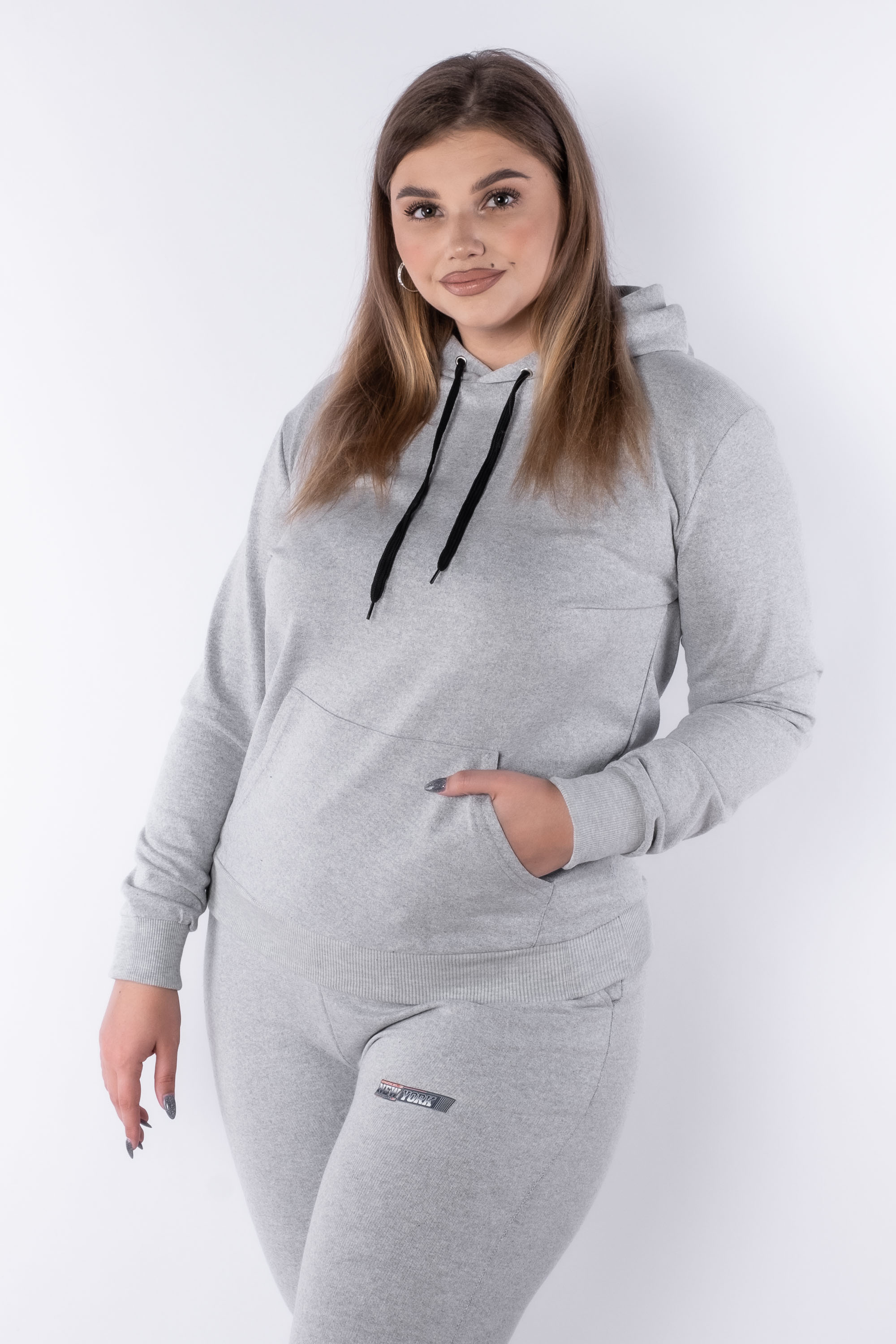 

Худи женский батал Time of Style 85F490-1  Светло-серый, Худи женский батал Time of Style 85F490-1 L Светло-серый